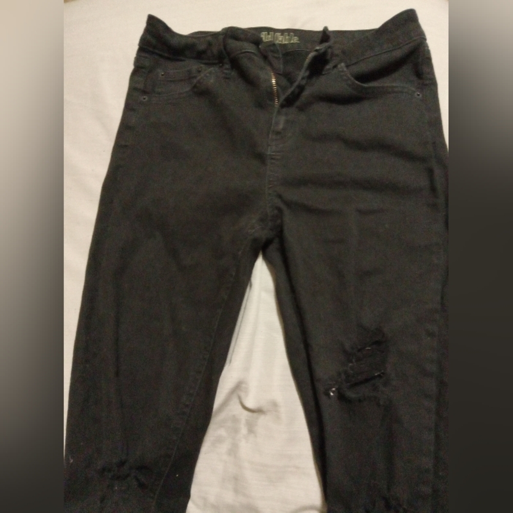 Womens high rise skinny distressed jeans Size 4